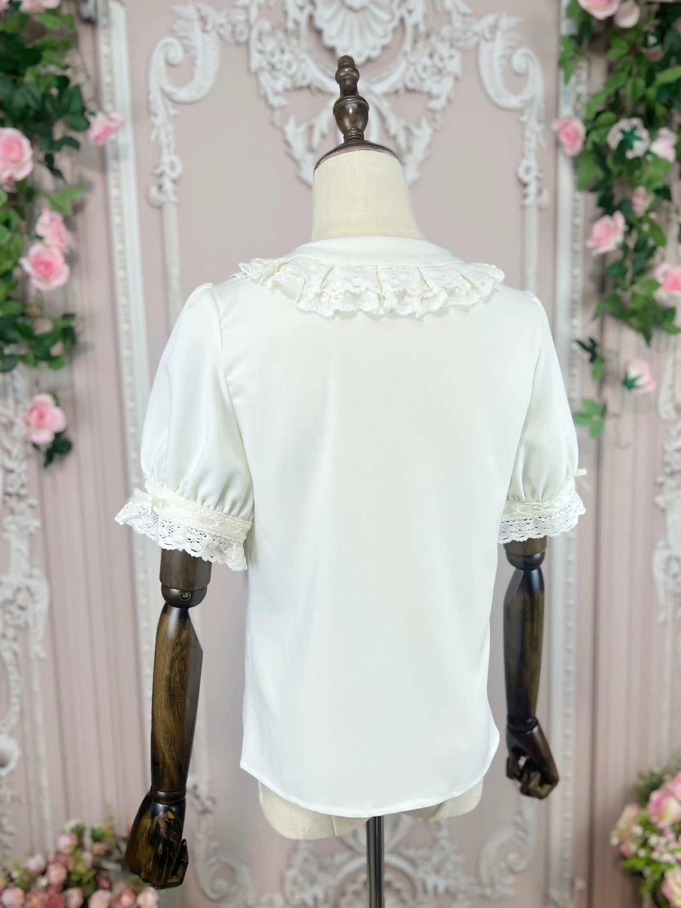 DMFS Lolita - DMFS - Sweet Lolita Shirt Vintage Doll Collar Summer Top