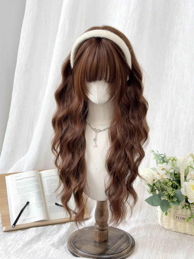 Kunkun Fish Caramel Warmth long curly wig - view 3