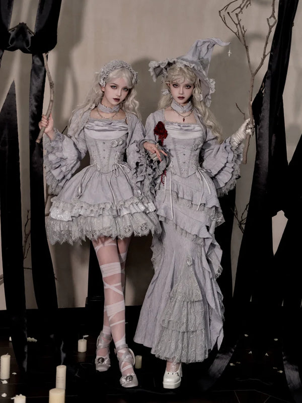 With PUJI - Twilight - Gothic Witch Lolita SK Suit Bodice Mermaid Dress product view