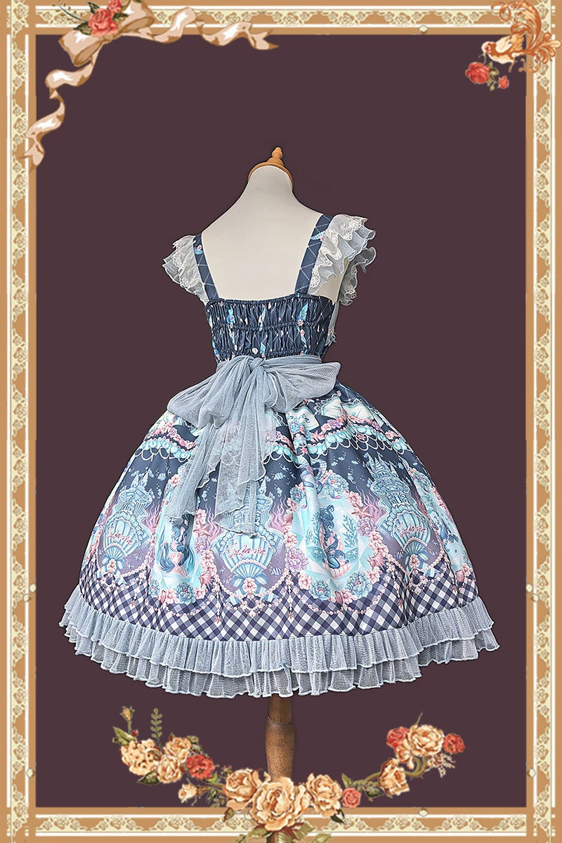 Infanta - Little Mermaid - Fairytale Print JSK & Headwear