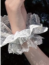 Zhijinyuan Sea Moon Realm Ballet JSK & Accessories — Matching blue wrist cuffs