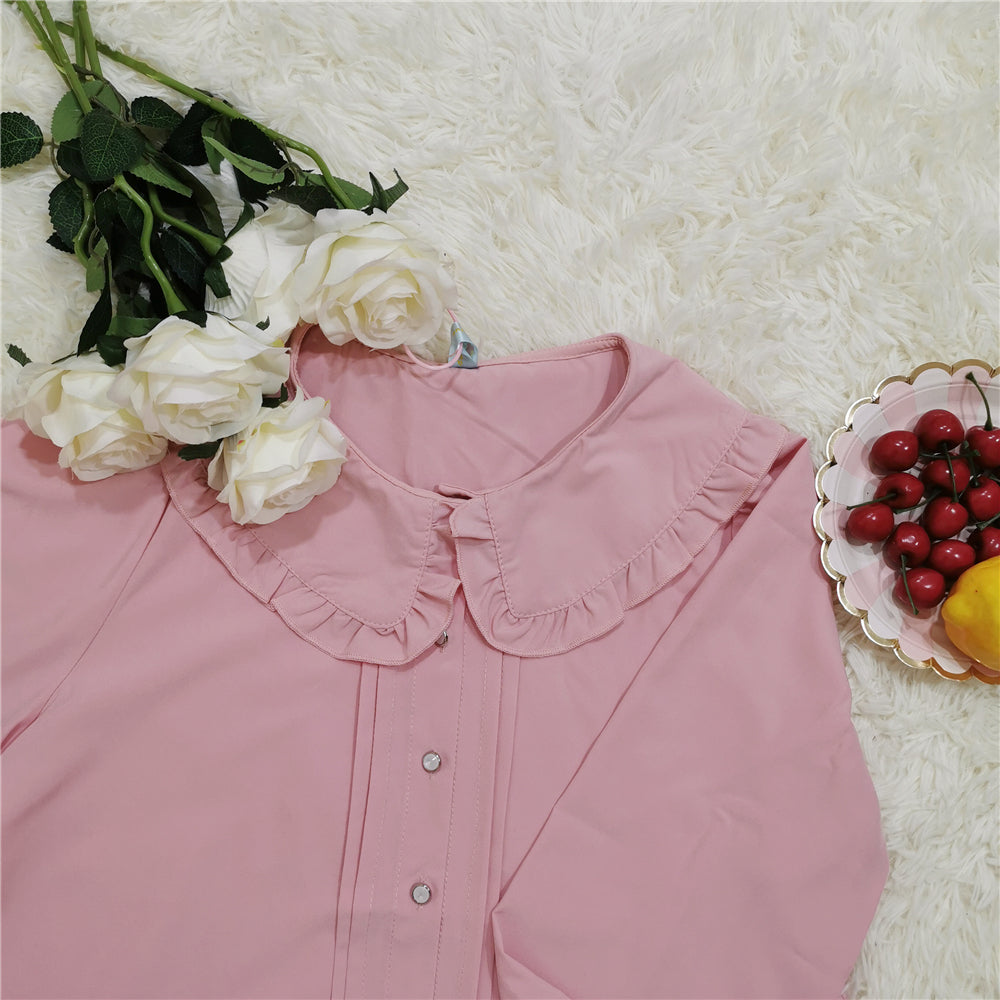 Niu Niu - Plus Size Lolita Blouse Long Sleeve - Shirt Innerwear
