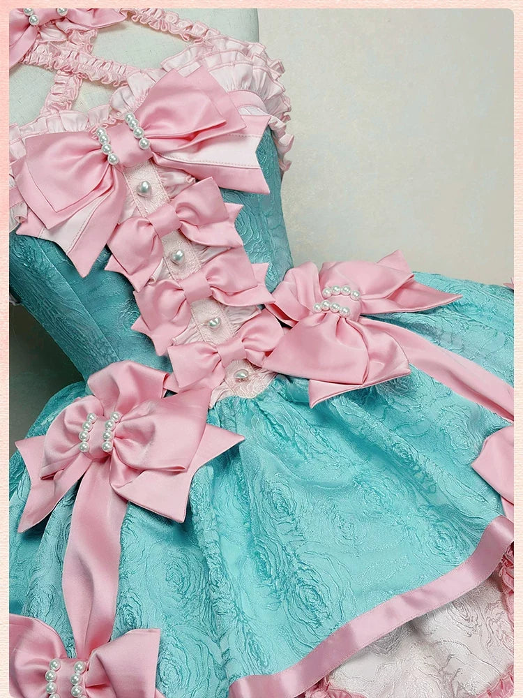 Alice Girl - Sweetheart Petal - Sweet Lolita Petal Hem JSK Dress, Halter Neckline