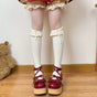 Beige calf socks / One Size