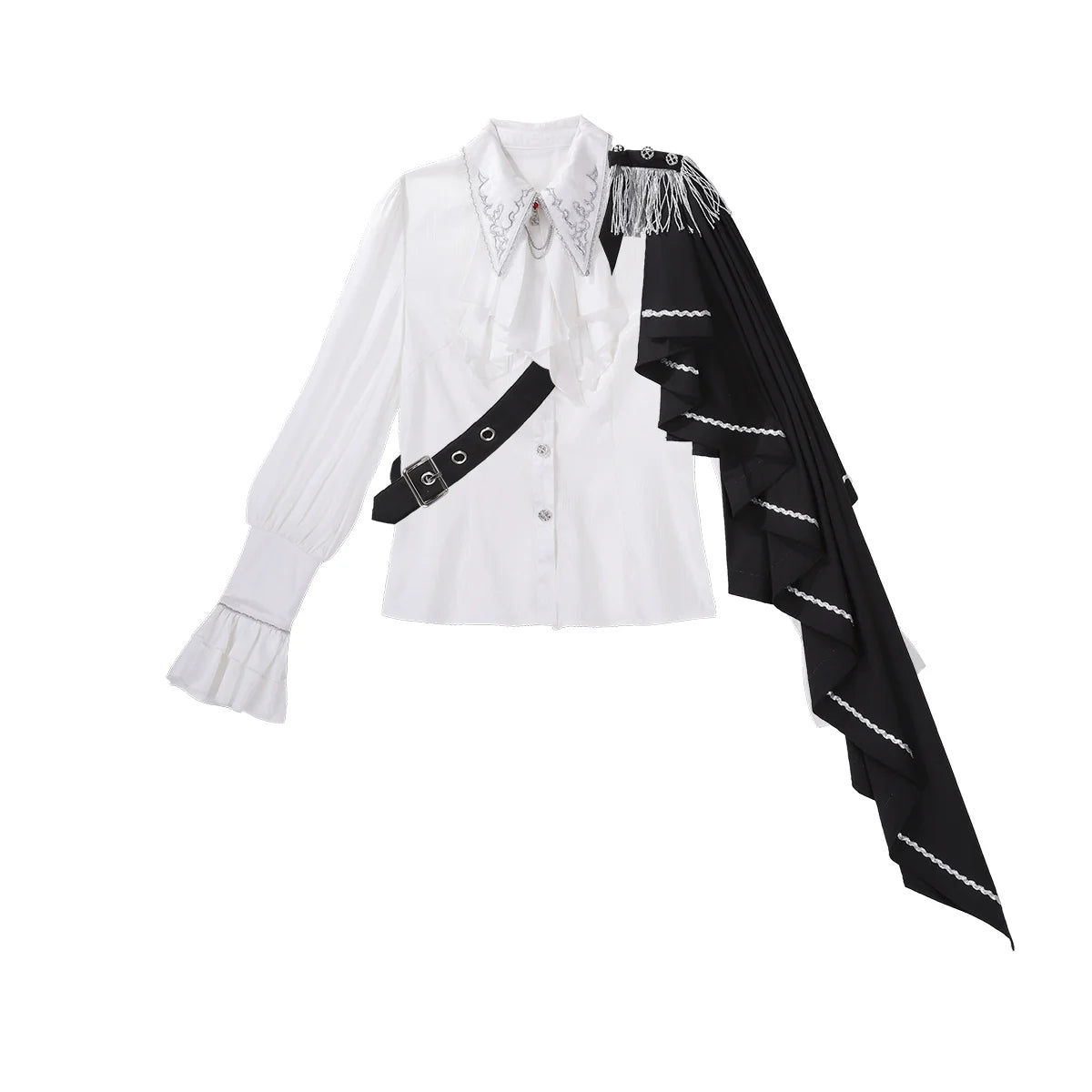Your Princess - Ouji Lolita Pants Set - Detachable Jabot & Shawl Innerwear