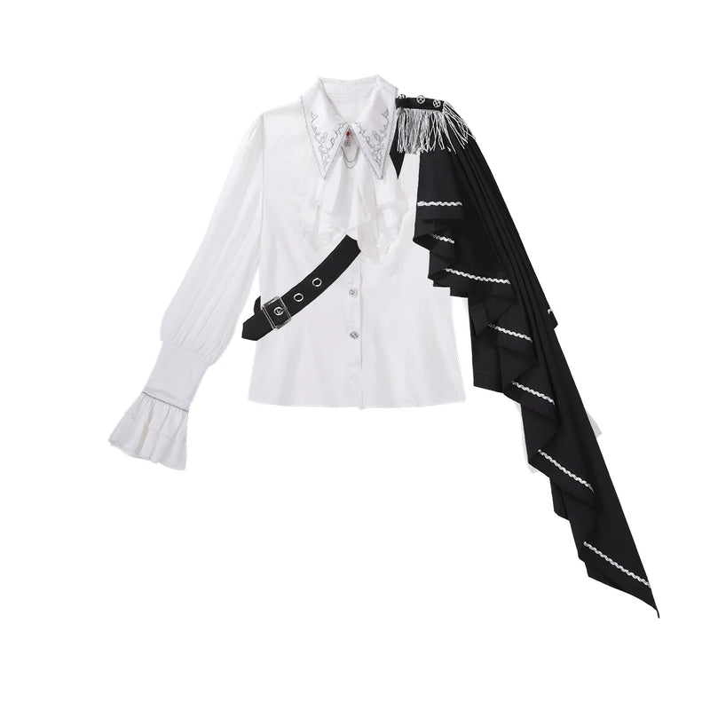 Your Princess - Ouji Lolita Pants Set - Detachable Jabot & Shawl Innerwear