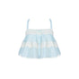 Blue-Green Adjustable Strap Top In Stock / S