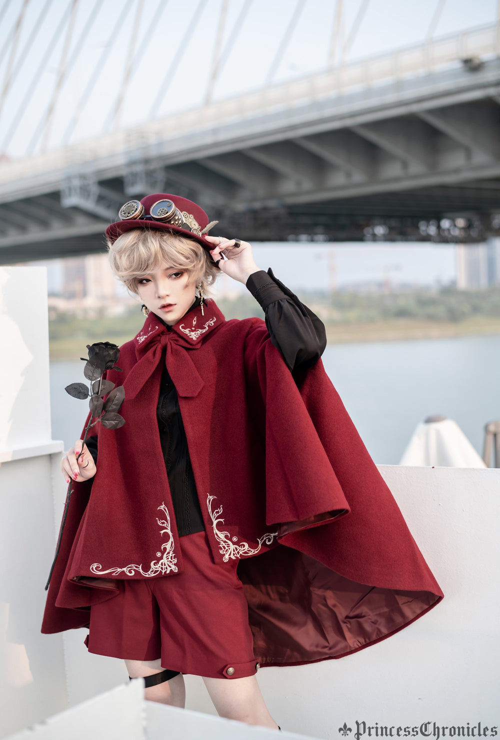 Princess Chronicles - Medieval Ouji Lolita Embroidered - Cape Outerwear