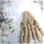 A pair of Roman curly ponytails only