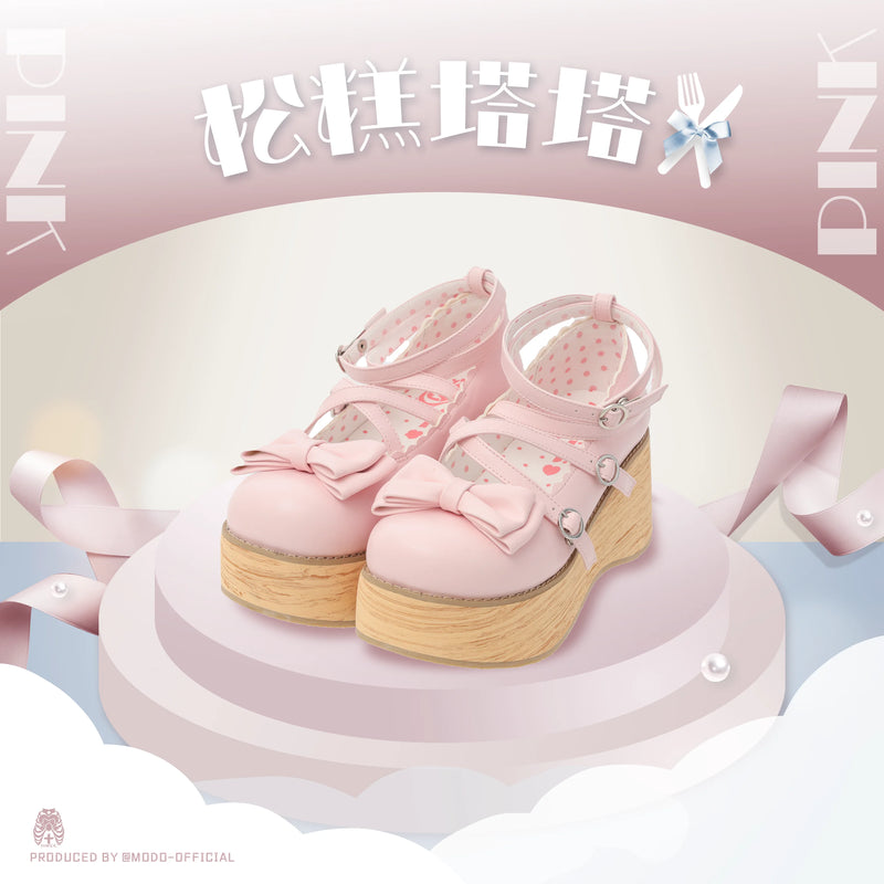 MODO Puff Tata Bow Platform Lolita Shoes – design details – view 9