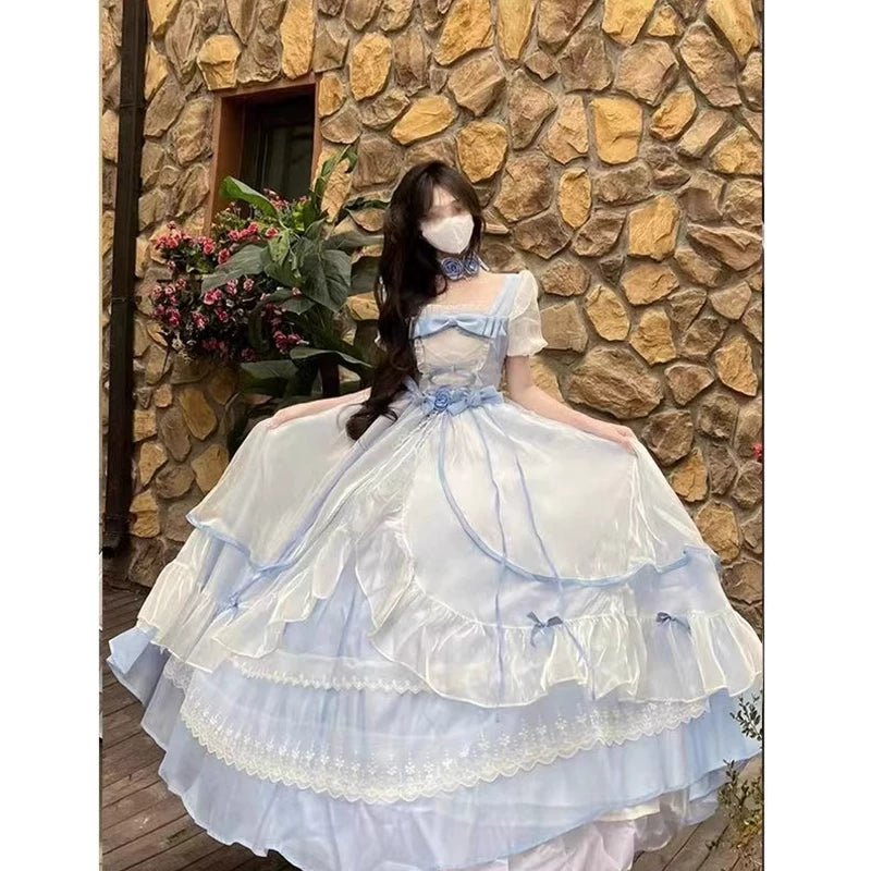 Flora Muse - Sweet Lolita Ballgown - Pink formal lolita one-piece