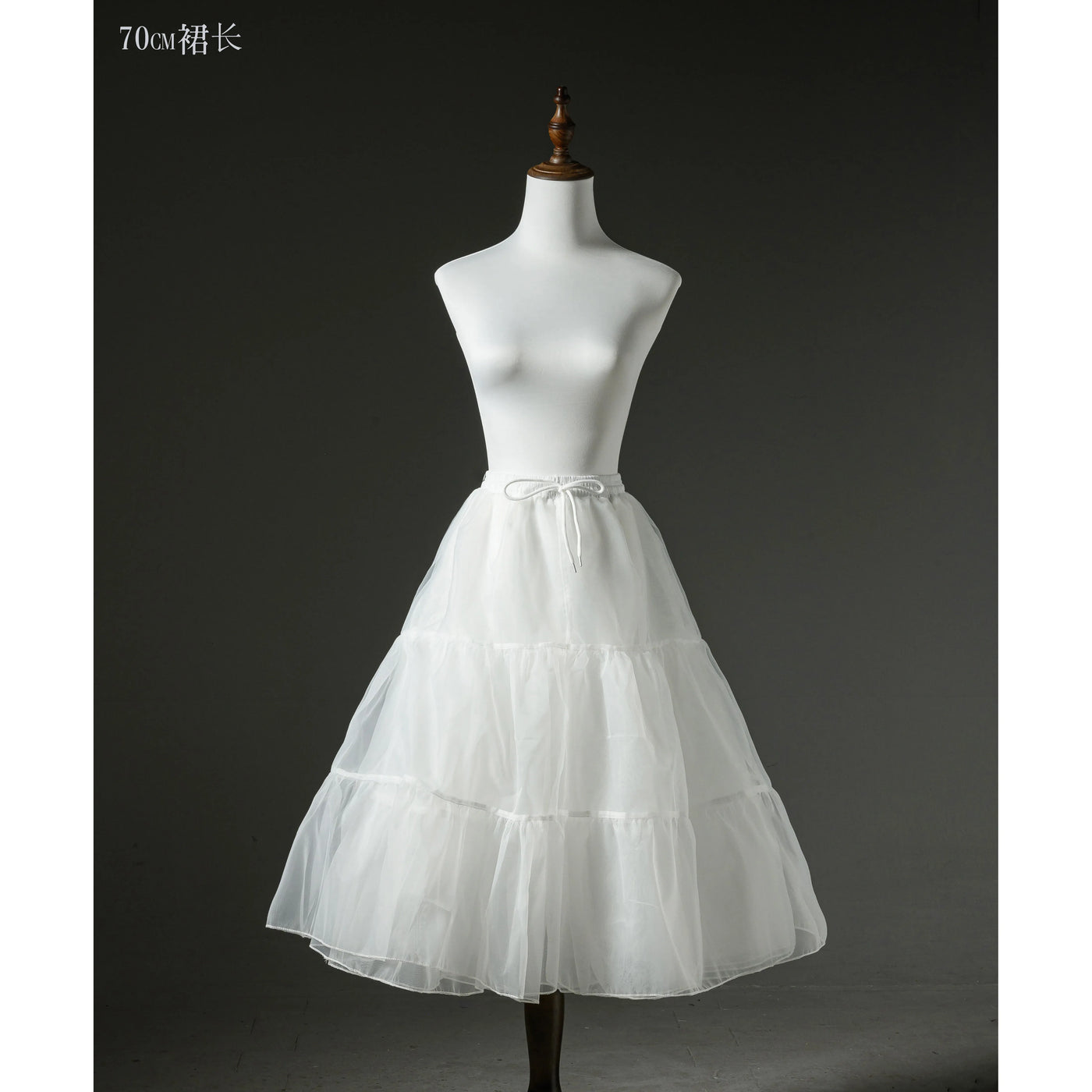 囚鸟旅店‖大码现货‖超暴力四层水光纱中狗短Lolita裙撑48cm35cm