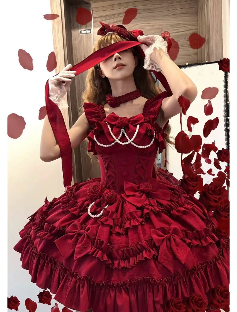Sweetheart Dream Machine - Vintage Elegant Doll - JSK with Neck Accessory and Trailing Bow