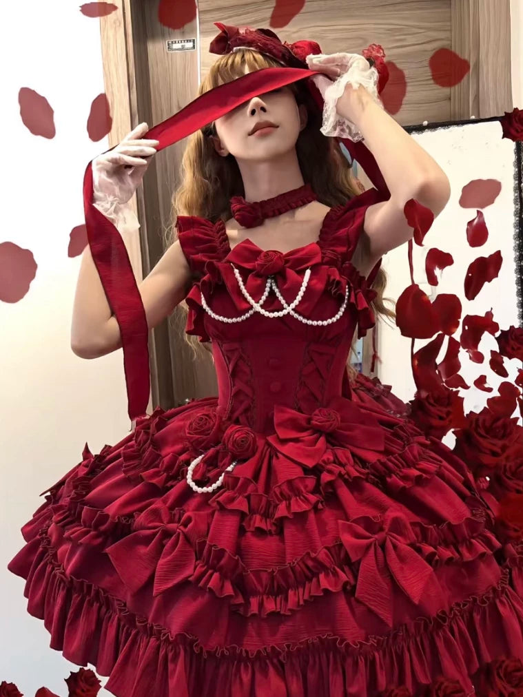 Sweetheart Dream Machine - Vintage Elegant Doll - JSK with Neck Accessory and Trailing Bow