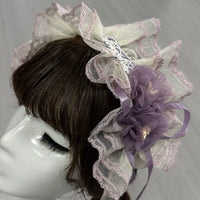 Zhijinyuan - Shimmering Gift Box - Headwear, Tulle Trains and Chokers - Purple Headdress / One Size