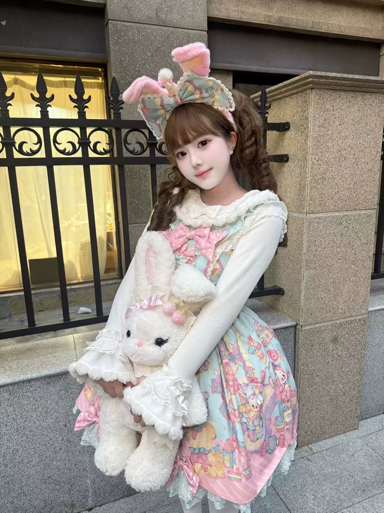 Star Fantasy - Snowball - Plush Inner Layer Top with Ruffled Trim