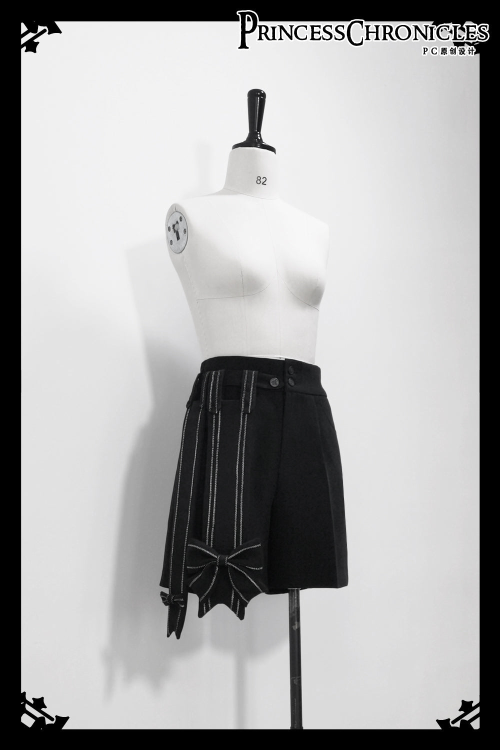 Princess Chronicles - ShenYao - Ouji Vintage Lolita Black Bow Shorts