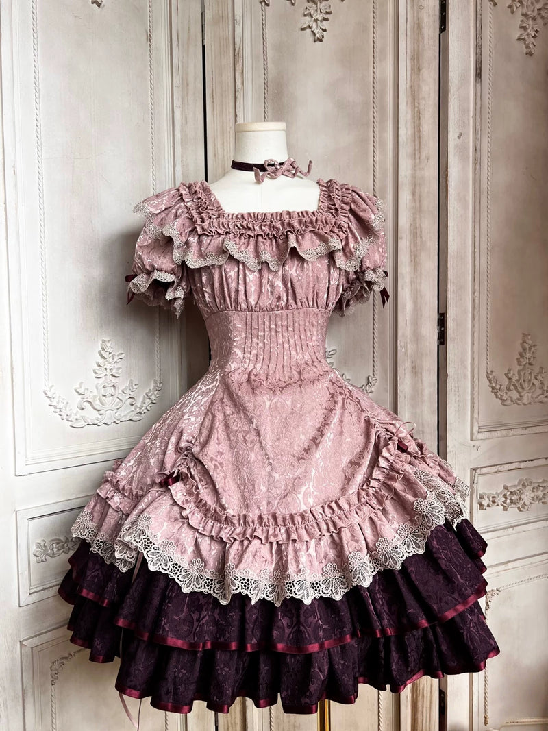 Sunset Old Song Lolita OP Dress - view 9