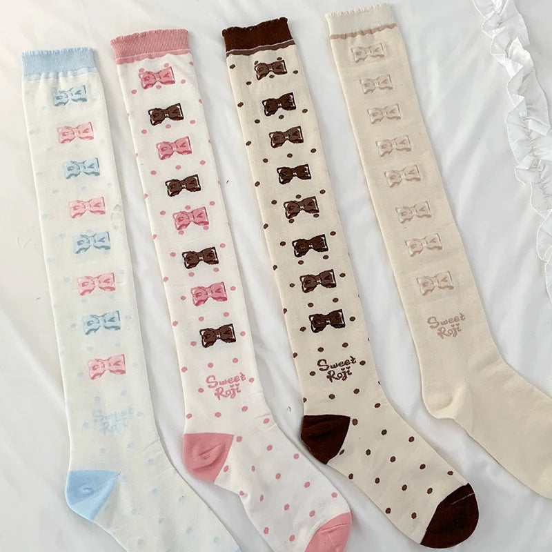 Roji Roji - Winter Lolita Thigh High Socks Slim - Leg Socks Socks