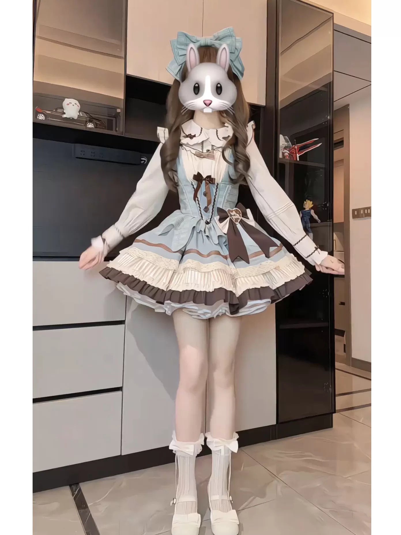 White Sugar Girl - Balletcore Sweet Lolita - Mint chocolate themed