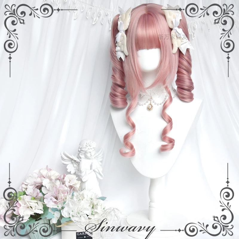 Sinwavy sweet pink twin ponytail wig - view 3