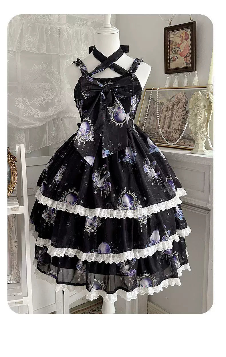 Sweetheart Dream Machine - Star Moon Mirage - Sweet Lolita JSK dress with celestial