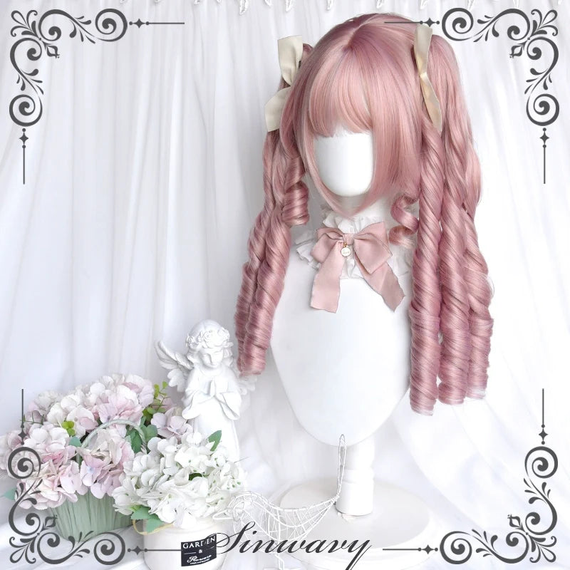 Sinwavy - Sweet Lolita Wig - Detachable Roman Curl Ponytail Wig