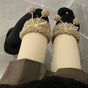 Black with brown trim / One Size