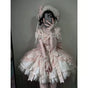 Pinkfarbenes Set + Haaraccessoire + Petticoat / S
