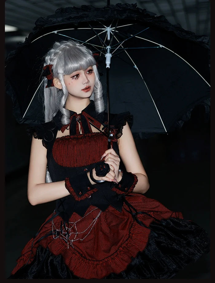 Alice Girl - Lolita Potion - Gothic Lolita Cuffs and Embroidered Badge