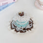 Lace & Faux-Chocolate Cake Mini Hat - One Size (Select M), Ready-Stock Option / M