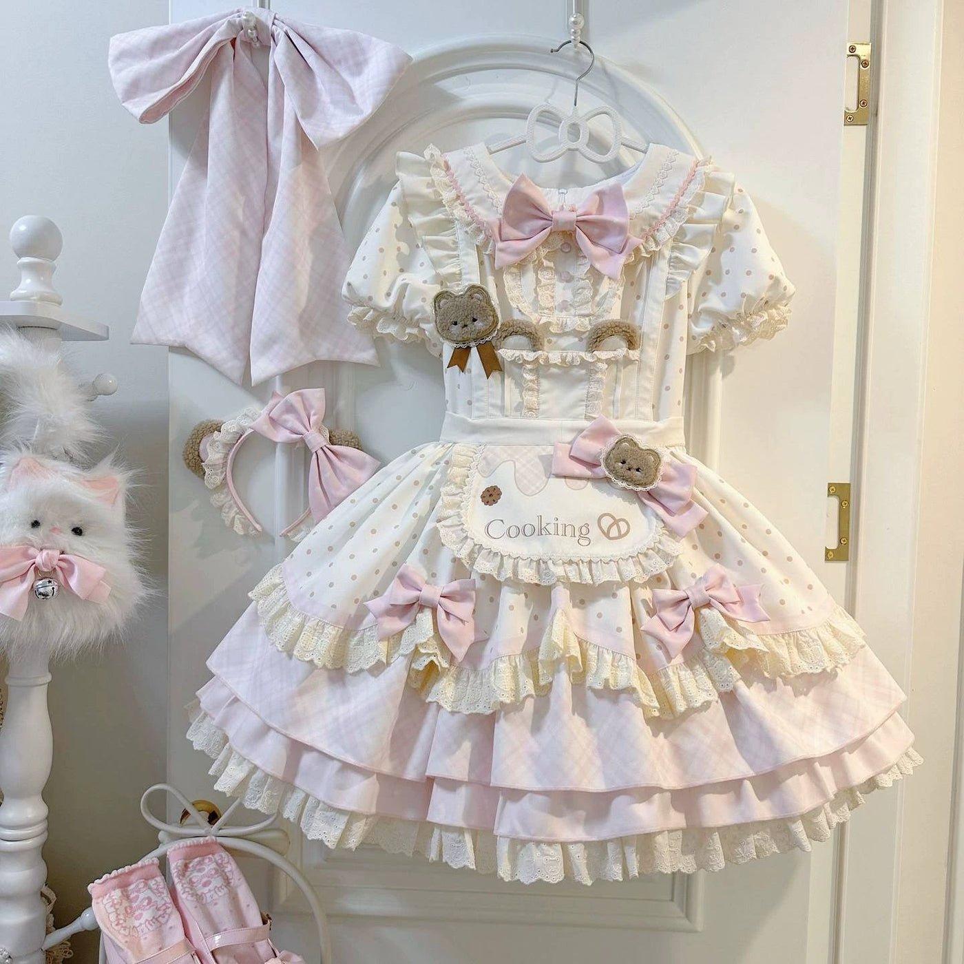 Bubble Bear - Little Bear Baker OP Dress - Sweet Lolita short-sleeve