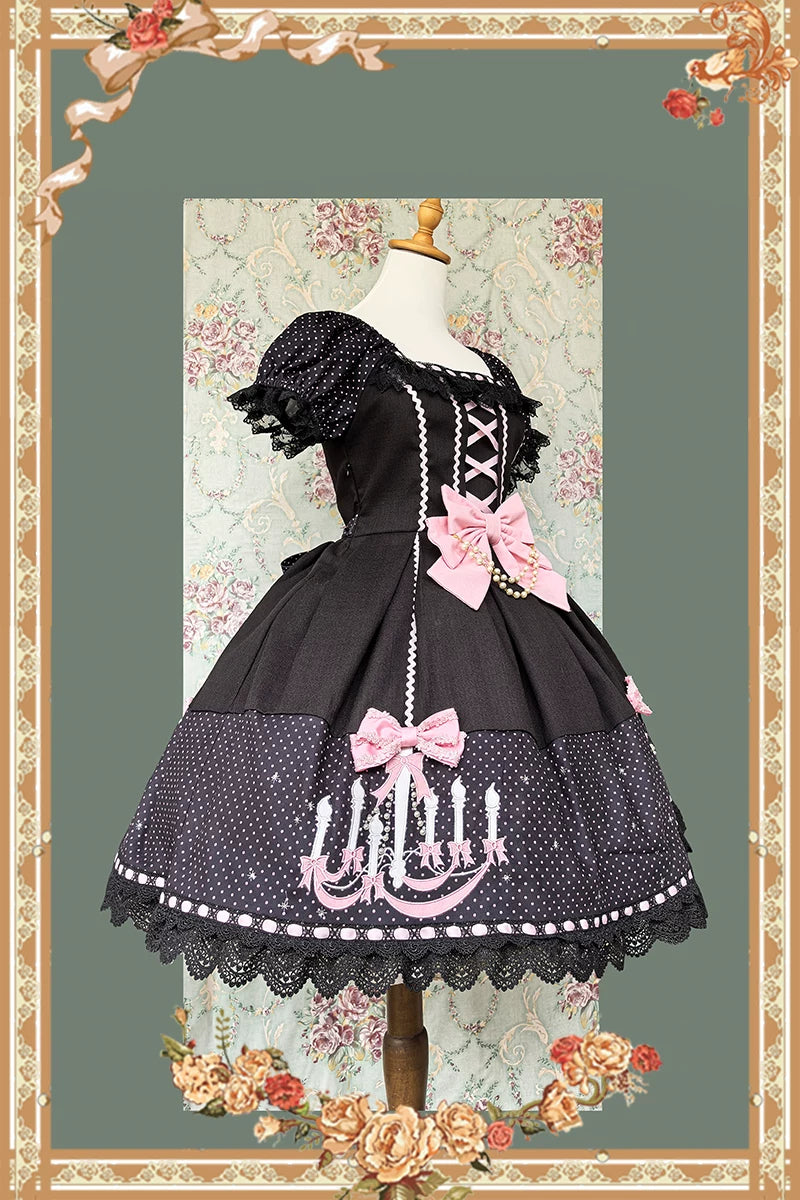 Infanta - Chandelier - Puff-Sleeve Lolita OP