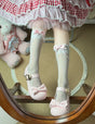 White socks pink / One Size