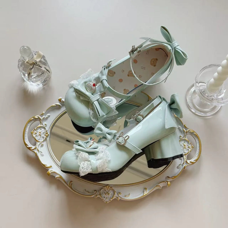 Rampaging Bear Little Bunny Roll bow Mary Jane shoes - view 12