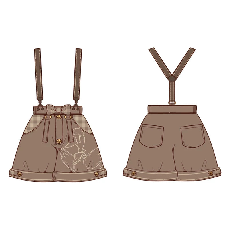 Baozi Pig - Detective Goose - Shirt, Vest and Shorts Coordinate with Bow Details