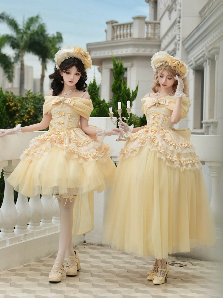 With PUJI - Cissy's Pilgrimage - Lolita Outfit Set, Boned Bodice Detail