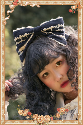 Honey Sugar - Pure Velvet Lolita JSK Dress S navy blue KC
