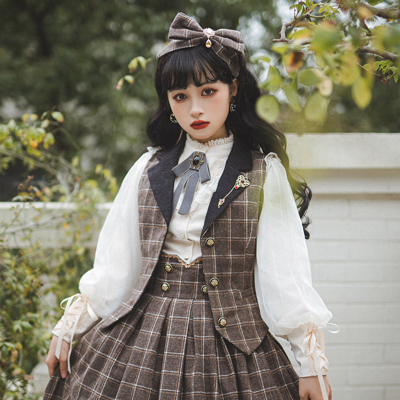 Miss Point - Rose Silhouette - Lace Bow KC Lolita Accessories