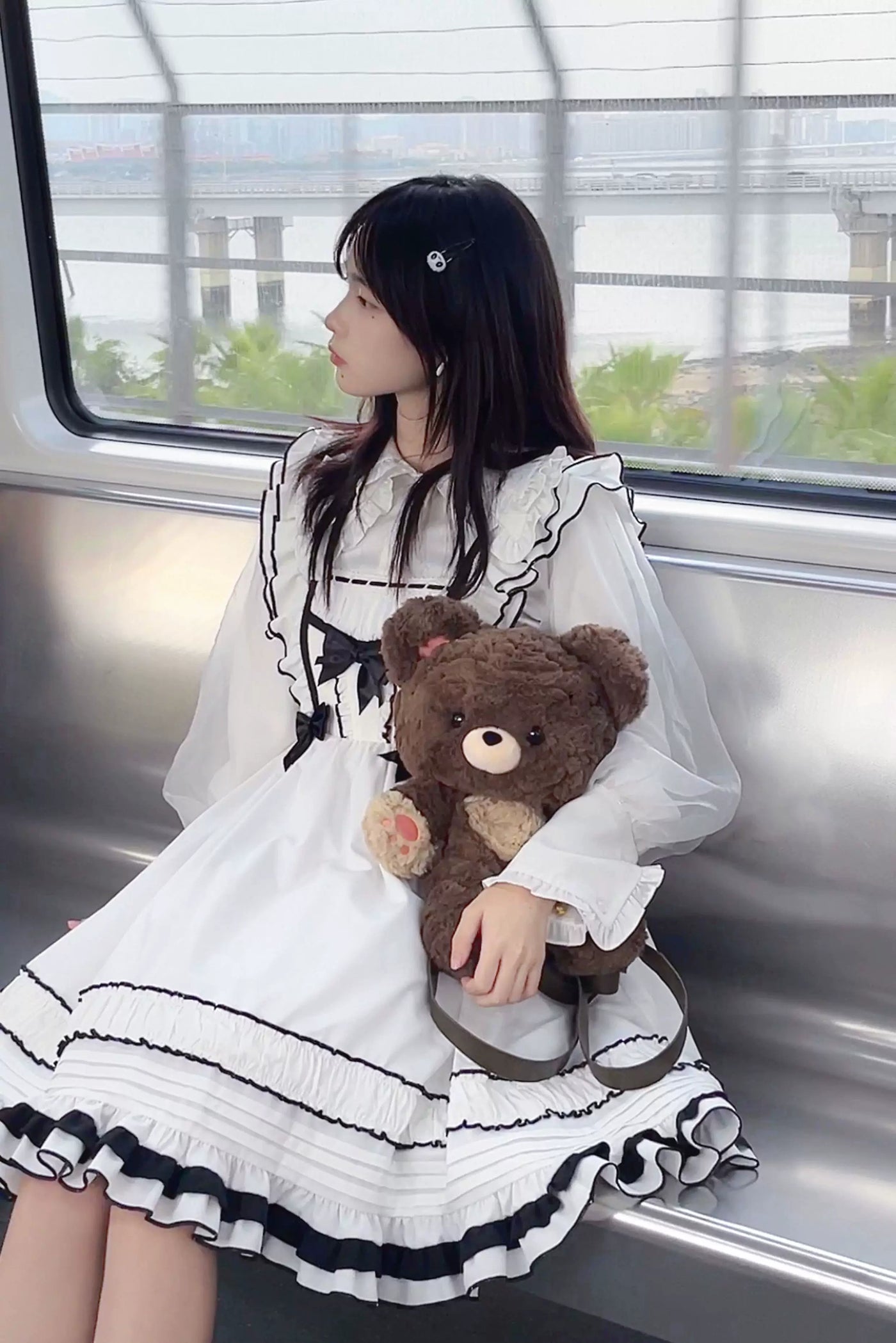 LambGuli - Little Bear Guli - Plush Animal Bag with Rounded Bear Face