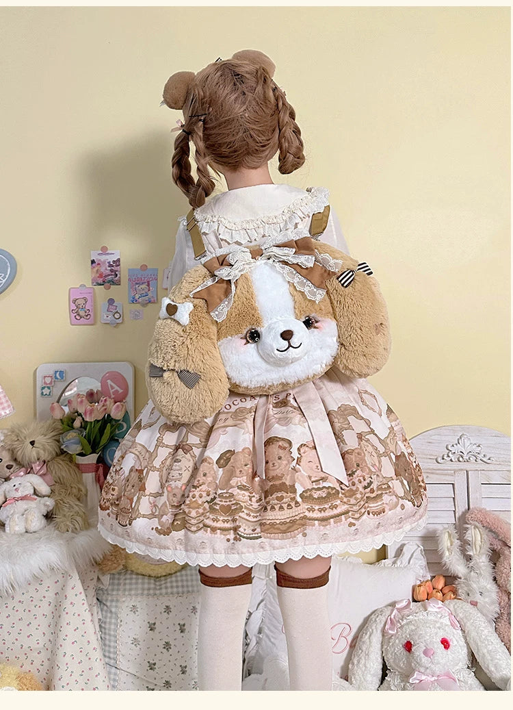 Lolita - Plush Cocker Spaniel Puppy Novelty Backpack - Individually