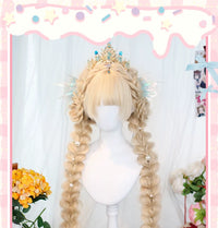 Dalao Home - Tilo - Long styled braided full wig - Tilo bleached walnut styled version