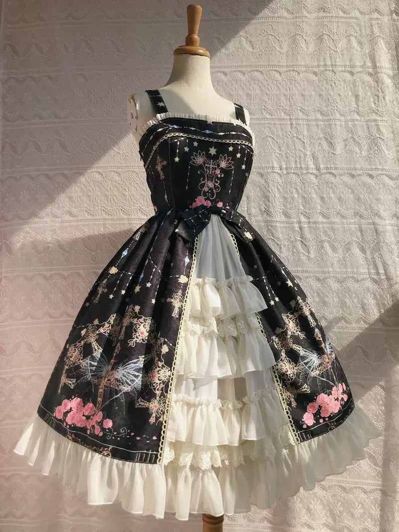 Yilia - Peacock Cross - Open Front Jacquard JSK