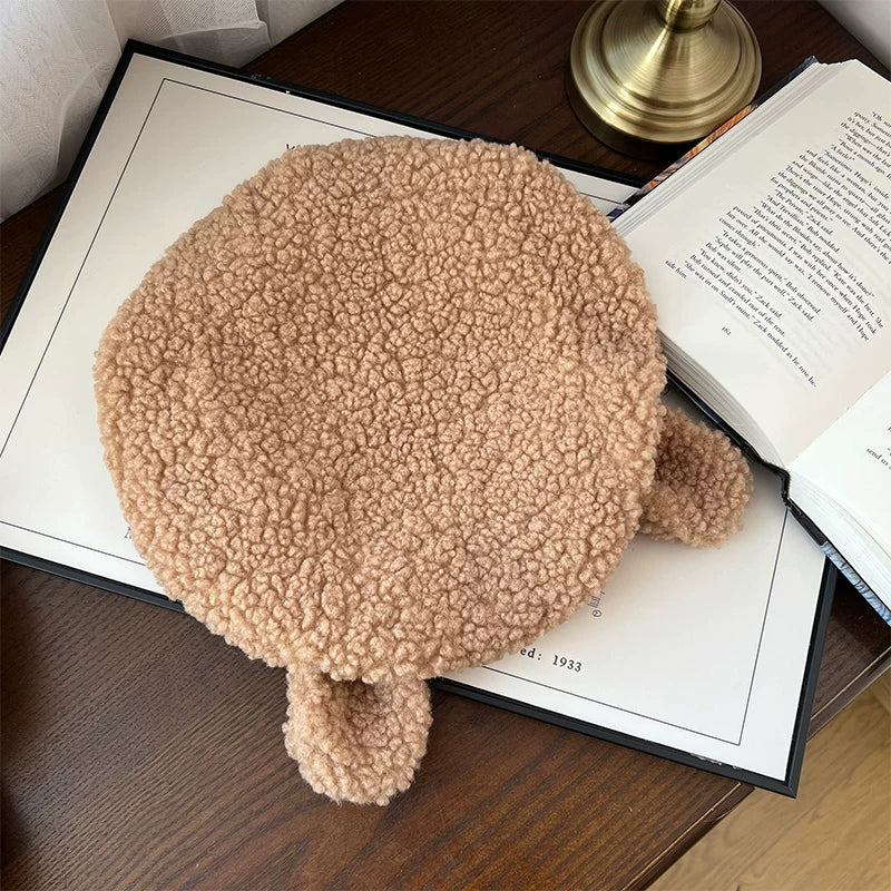 With PUJI - Rongrong - Lolita Hat, Detachable Styling & Plush Texture detail view 10