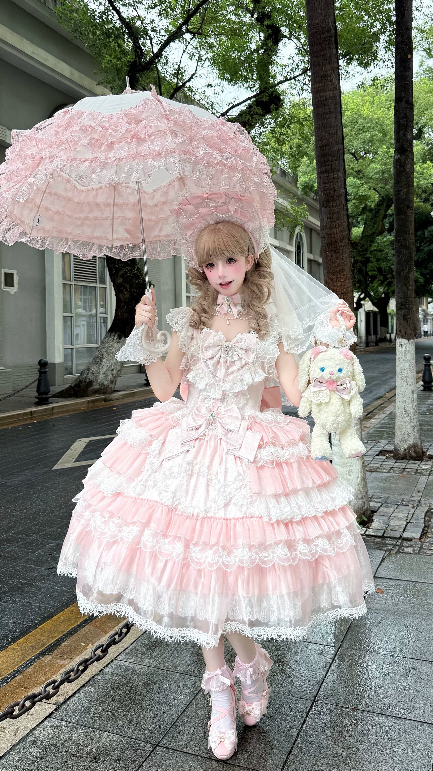 Miaolin Original - Rose Oath - Sweet Lolita JSK dress with rose