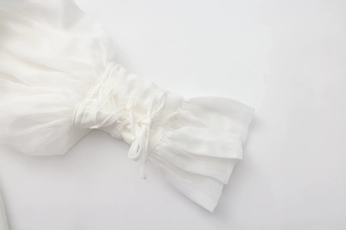 Immortal Thorn - Eternal Treasure Voyage - Ouji Lolita Chiffon Blouse with Ruffles