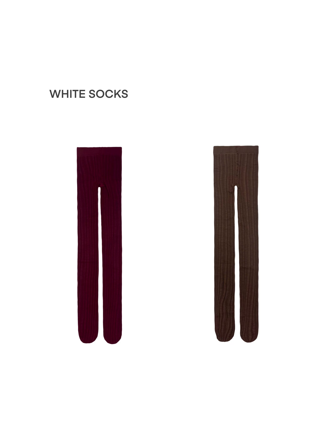 White Socks - British Heart Jacquard - Patterned tights with a vertical heart motif.