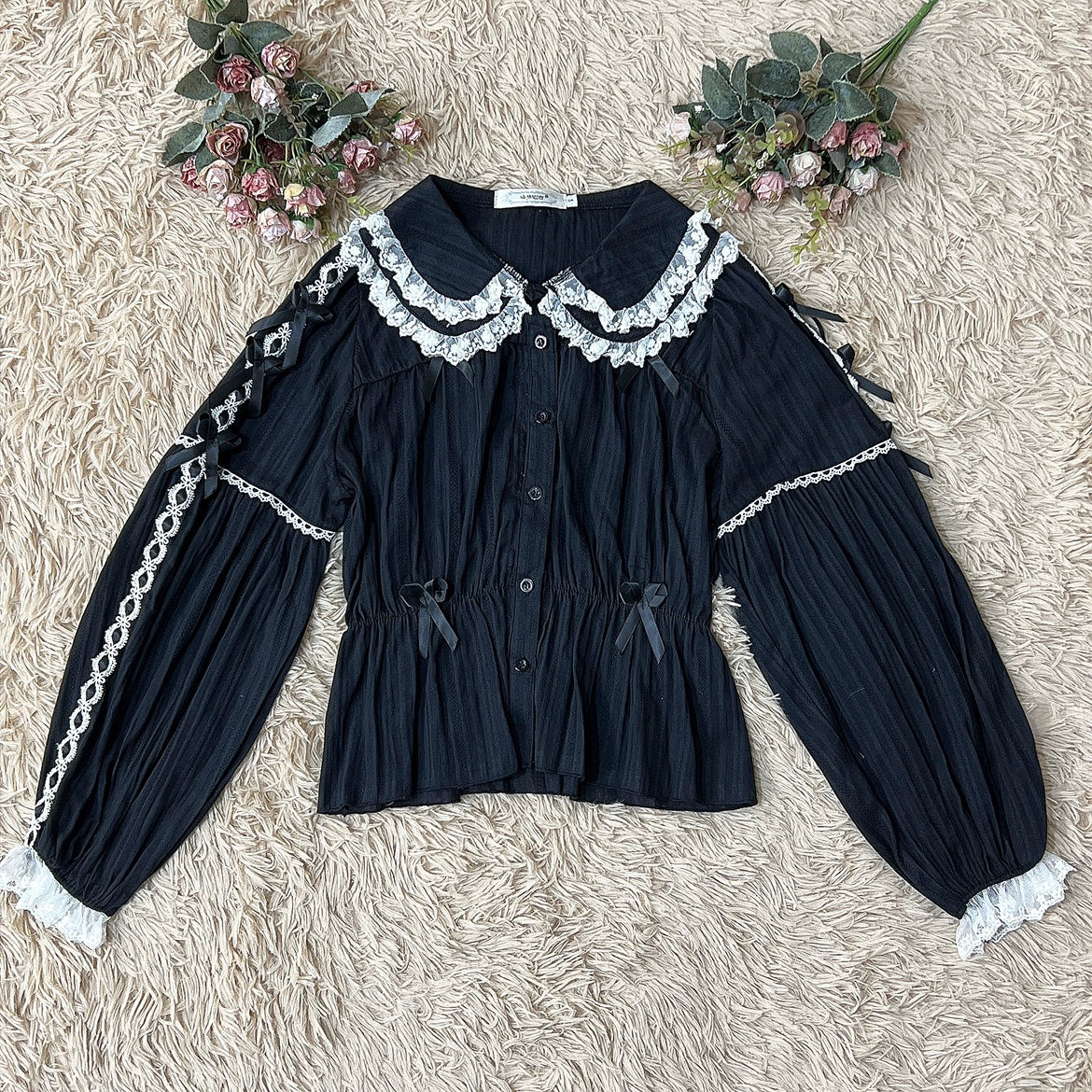DMFS Lolita - Sweet Lolita Shirt Doll Collar - Blouse High-waisted Innerwear