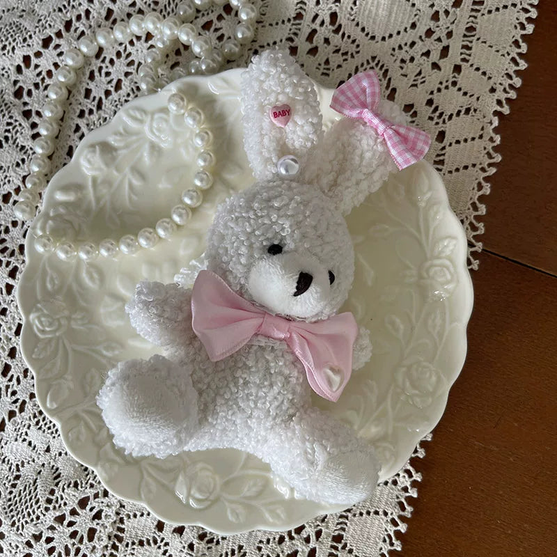 Sock Noble - Dreamy Rabbit - Plaid Lace-Trimmed Over-the-Knee Socks with Leg-Ring Options