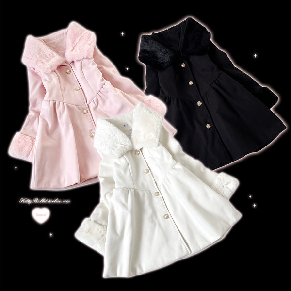 KittyBxllet Confession Poem Coat Dress with Detachable Collar — additional product view